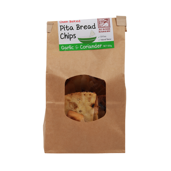Alamir Bakery Garlic & Coriander Pita Bread Chips 100g Prices FoodMe