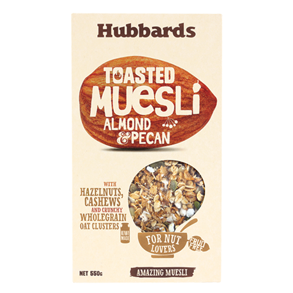Hubbards Toasted Muesli Almond & Pecan 550g