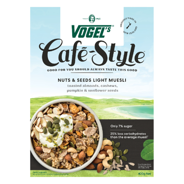 Vogel's Cafe Style Nuts & Seeds Light Muesli 400g