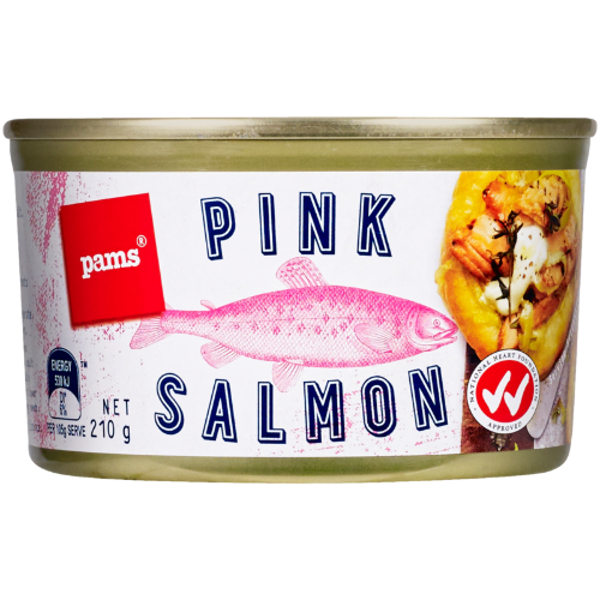 Pams Pink Salmon 210g