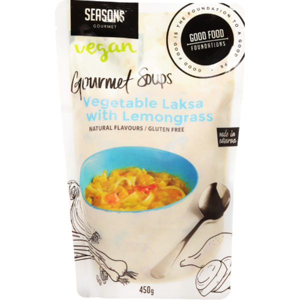 Seasons Vegetable Laksa With Lemongrass Vegan Gourmet Soup 450g