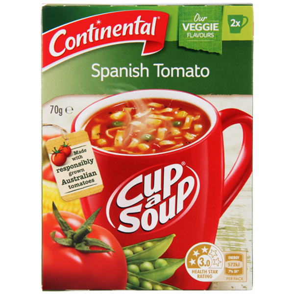 Continental Hearty Spanish Tomato Cup A Soup 2pk