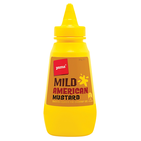 Pams Mild American Mustard 255g