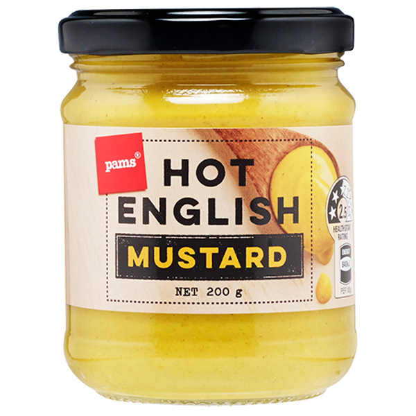 Pams Hot English Mustard 200g