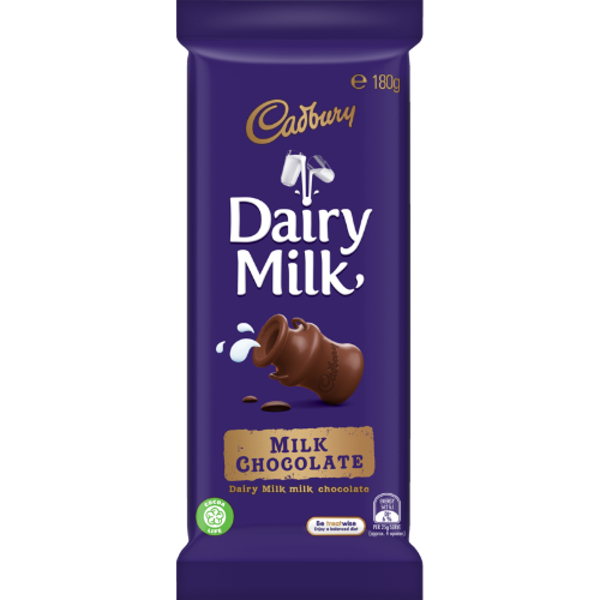Cadbury Dairy Milk Chocolate Block 180g Prices - FoodMe