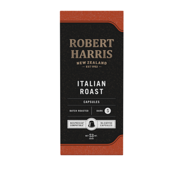 Robert Harris Italian Roast Coffee Capsules 10ea Prices - FoodMe