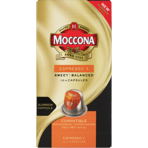 Moccona Espresso 7 Coffee Capsules 10ea Prices FoodMe