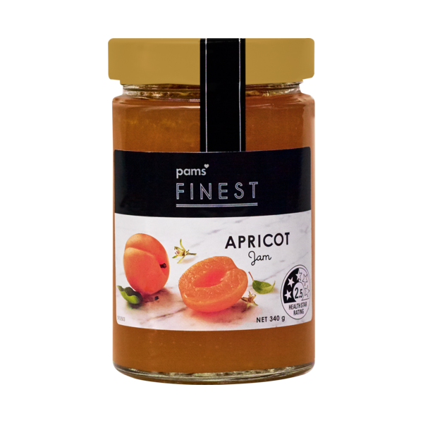 Pams Finest Apricot Jam 340g Prices FoodMe