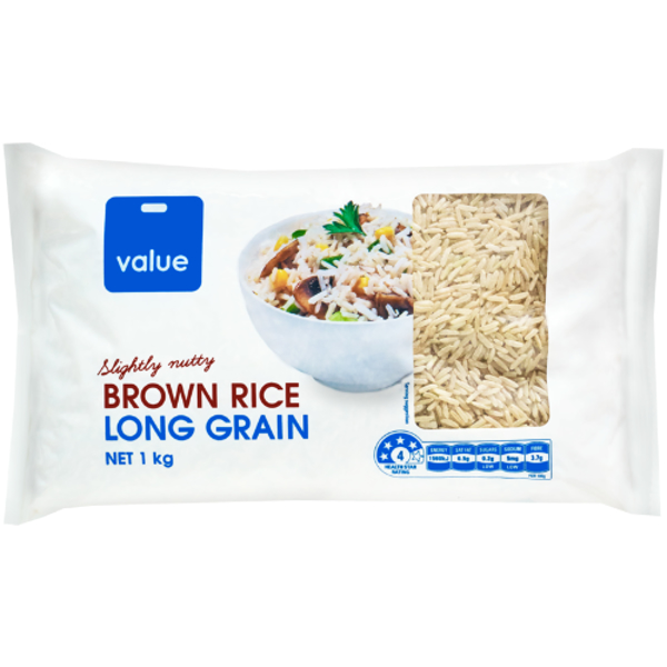 Value Long Grain Brown Rice 1kg