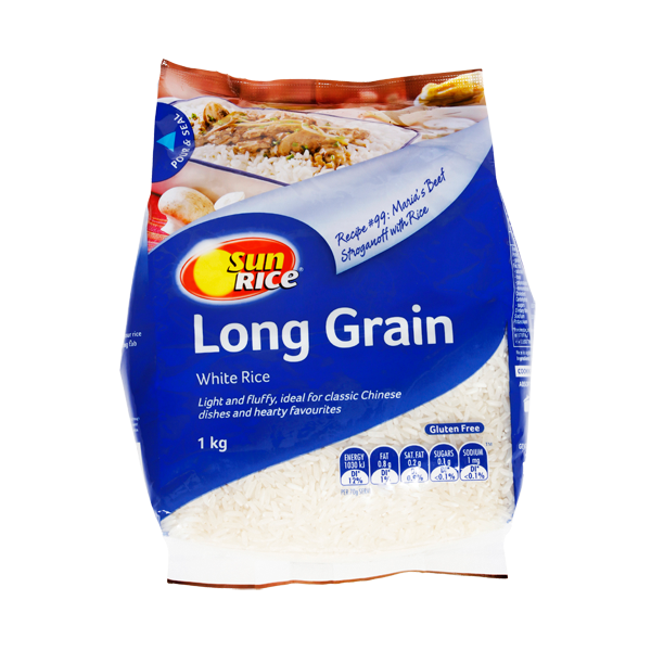 SunRice Long Grain White Rice 1kg Prices FoodMe