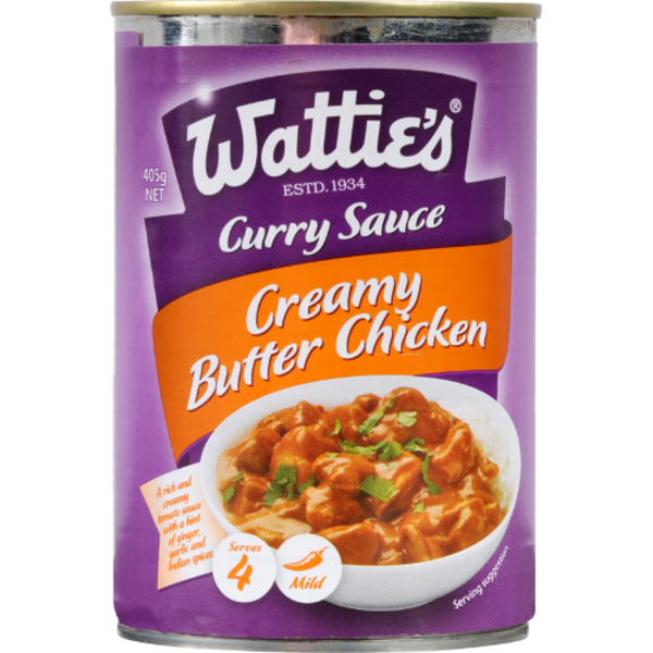 Wattie's Curry Sauce Creamy Butter Chicken Mild 405g