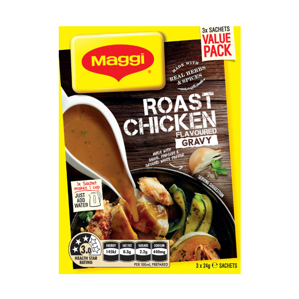 Maggi Roast Chicken Gravy Mix 3pk Prices FoodMe