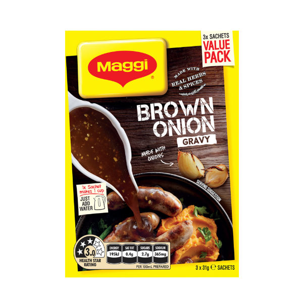 Maggi Brown Onion Gravy Mix 3pk Prices FoodMe