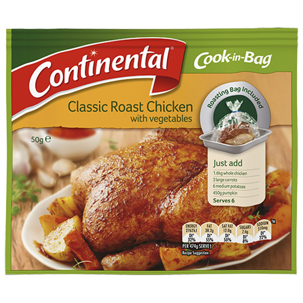 Continental Cook-in-Bag Classic Roast Chicken with Vegetables 50g