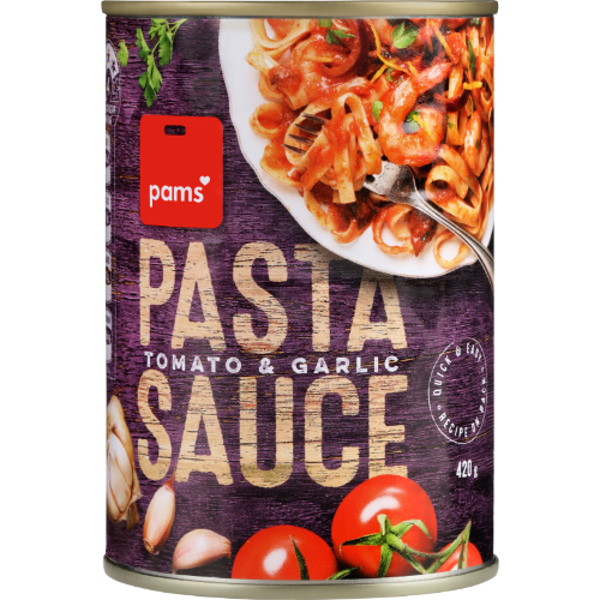 Pams Tomato & Garlic Pasta Sauce 420g