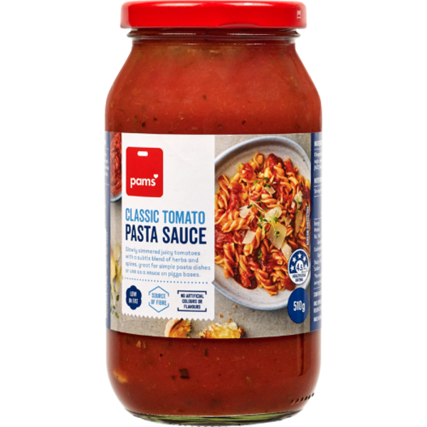 Pams Classic Tomato Pasta Sauce 510g