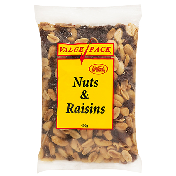 Value Pack Nuts & Raisins 400g