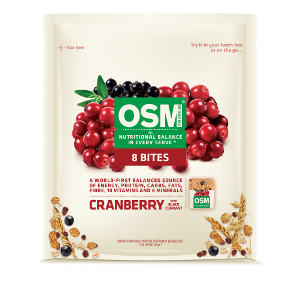 One Square Meal Cranberry With Blackcurrant Bites 8pk
