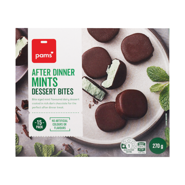 Pams After Dinner Mints Dessert Bites 270g Prices FoodMe