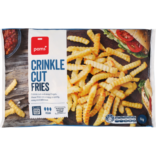 Pams Crinkle Cut Fries 1kg