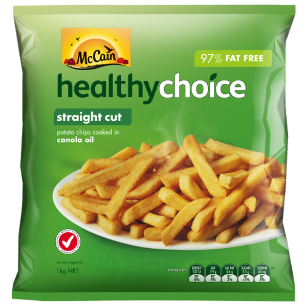 McCain Straight Cut Healthy Choice Fries 1kg