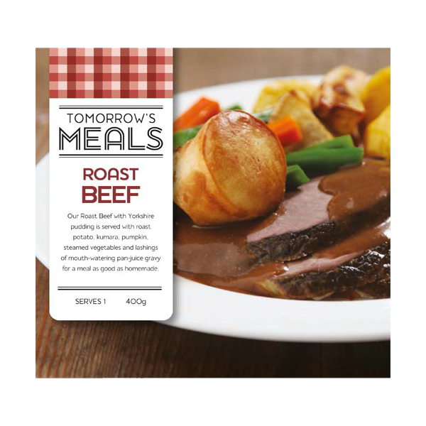 Tomorrow's Meals Roast Beef 400g Prices FoodMe