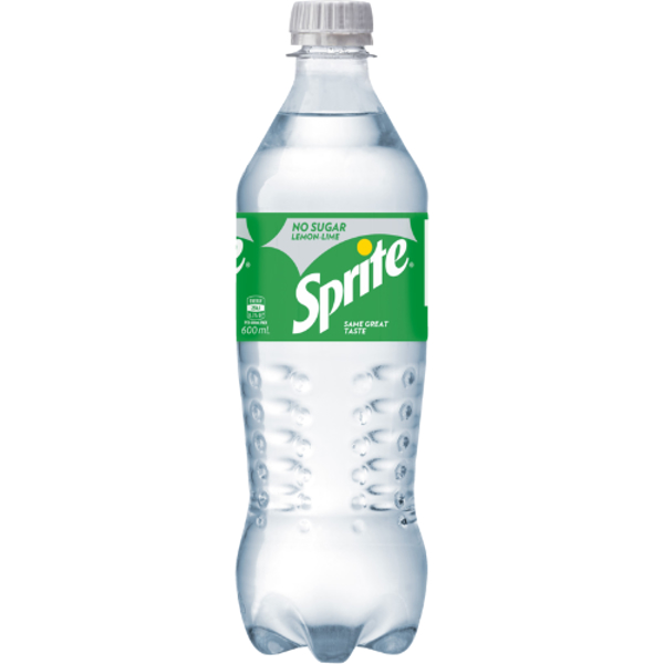 Sprite No Sugar Lemon-Lime Soft Drink 600ml