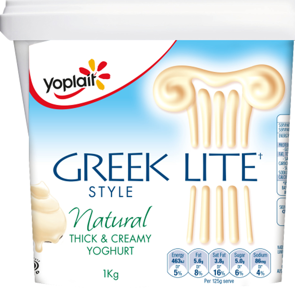 Yoplait Greek Style Lite Natural Yoghurt 1kg