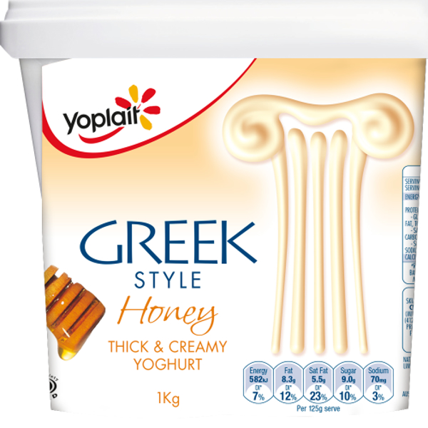 Yoplait Greek Style Honey Yoghurt 1kg