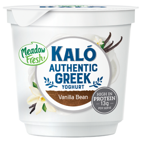 Meadow Fresh Kalo Authentic Greek Vanilla Bean Yoghurt 160g