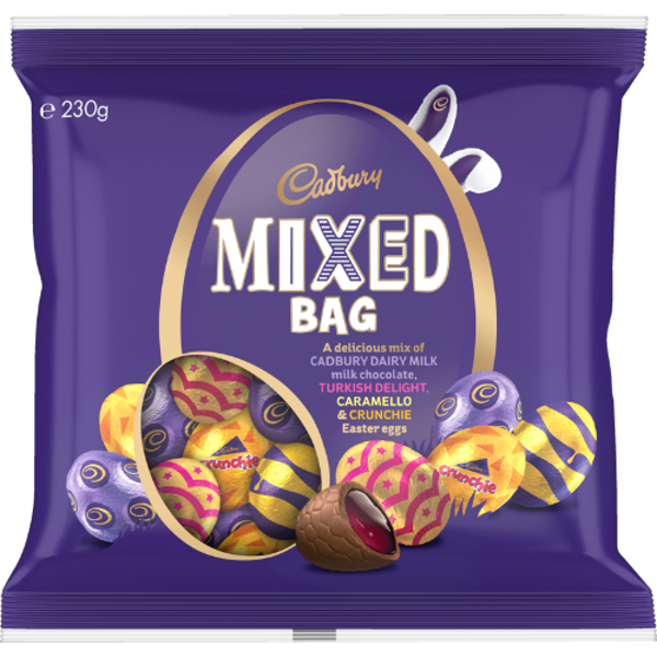Cadbury Mixed Bag Milk Chocolate Easter Eggs 230g