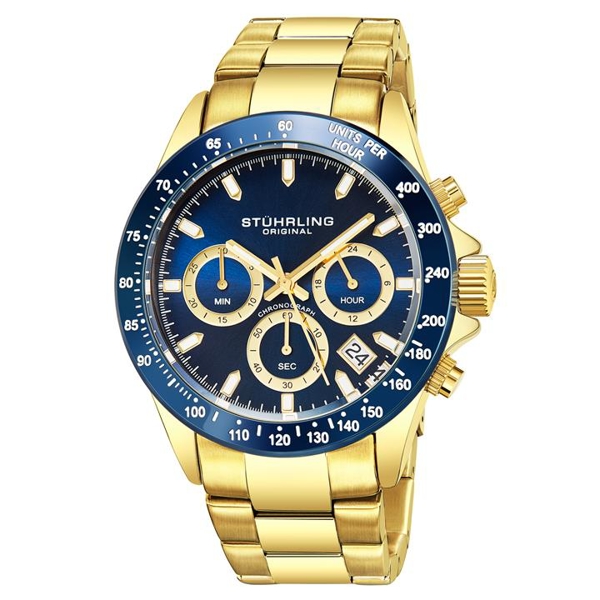 Stuhrling men's best sale chronograph bracelet watch