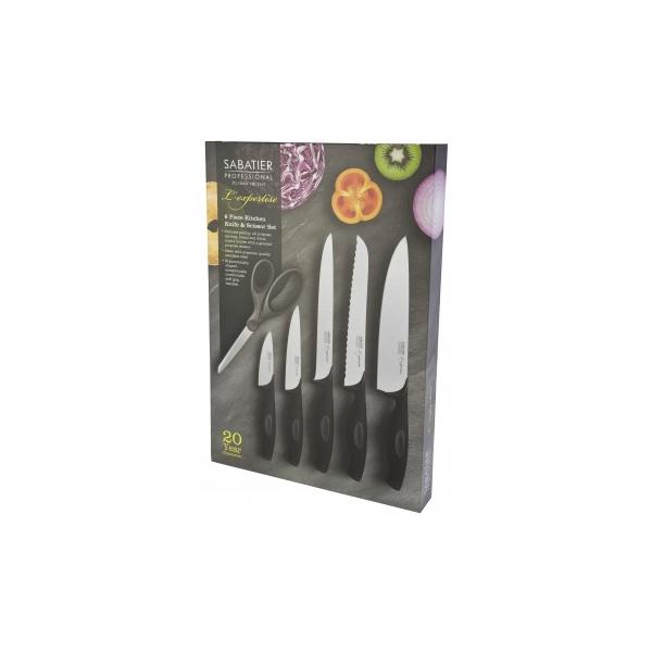 Sabatier Professional L'expertise 6 piece Knife & Scissor Set ($140.00  NZD). Code: SABPRBS1 - General Store NZ