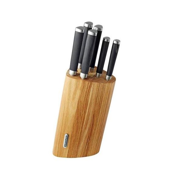 Scanpan Maitre D Oak 7 Piece Knife Block Set NZ Prices PriceMe
