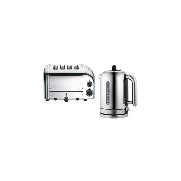 Dualit 4 Slice Classic Toaster and Dualit Cordless Classic Jug 1.7