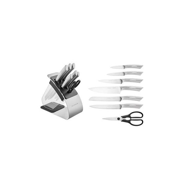 Scanpan Classic Steel Eclipse Knife Block Set 8 Piece NZ Prices PriceMe