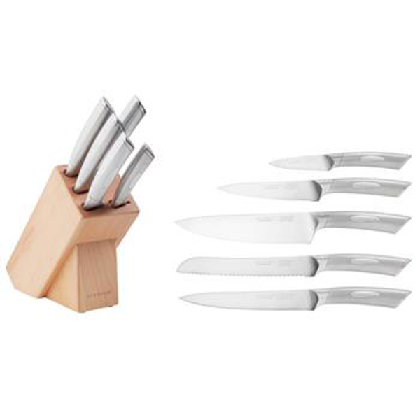 Scanpan Classic Steel Knife Block Set 6 Piece Nz Prices Priceme