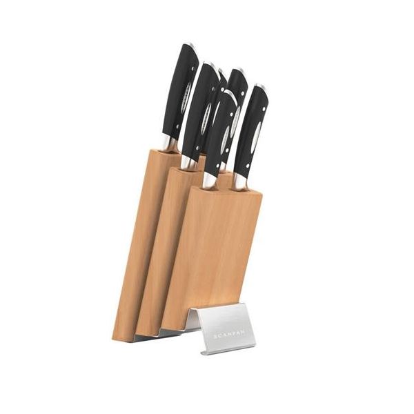 Scanpan Classic 7 Piece Step Knife Block Set NZ Prices PriceMe