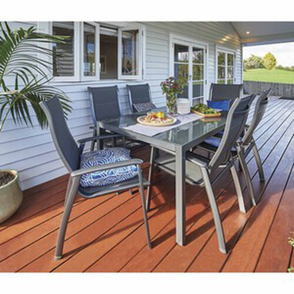 Nouveau Outdoor Dining Setting 7 Piece High Back Chairs NZ Prices - PriceMe