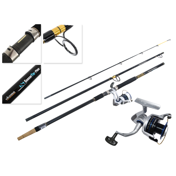 Okuma Born To Fish 25 Light Spinning Kids Combo White 4ft 4-8kg 1pc