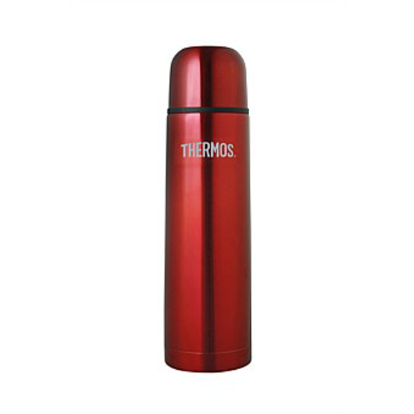 Thermos Stainless Steel Slimline Vacuum Flask 1.0 Ltr Red NZ Prices ...