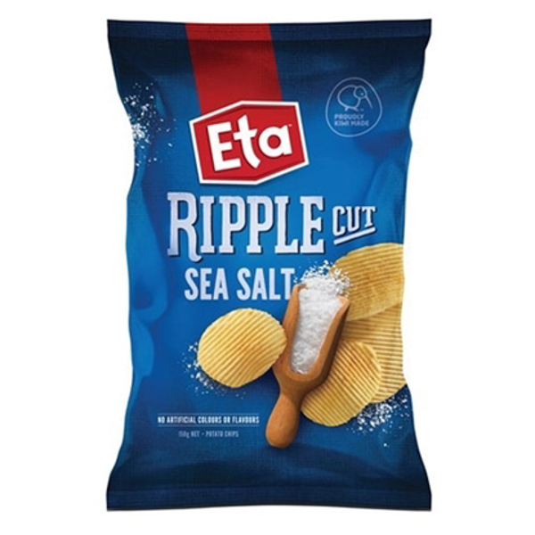 Eta Ripple Cut Sea Salt 150g