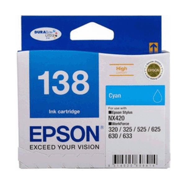 Epson Genuine 138 Cyan Ink Cartridge Nz Prices Priceme 0312