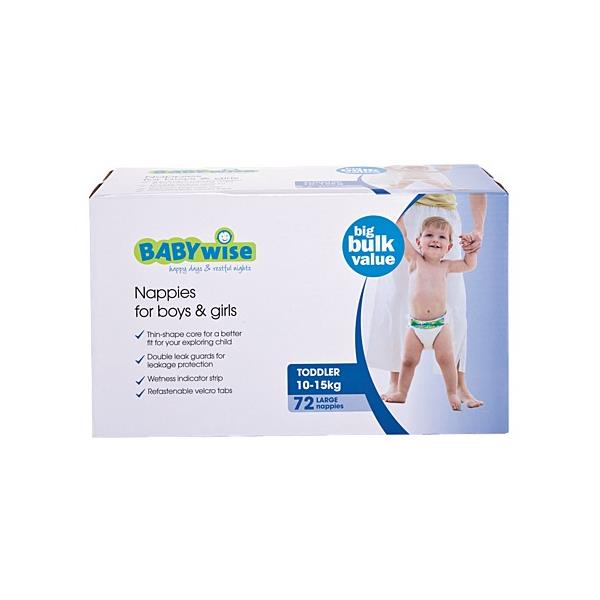 Babywise Jumbo Nappies Toddler 72 Pack Nz Prices Priceme