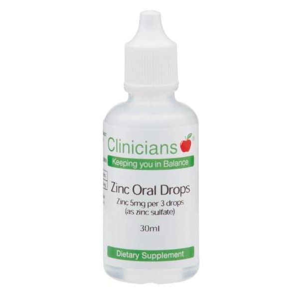Clinicians Zinc Oral Drops(30ml) NZ Prices PriceMe