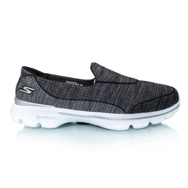 Skechers Go Walk 3 Super Sock 3 - Womens Walking Shoes - Black/White NZ ...