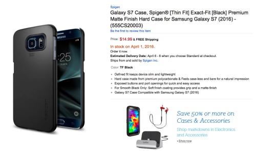 Smartphone Cases Reveal Four Samsung Galaxy S7 Models