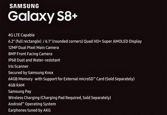 Samsung Galaxy S8+ With Massive 6.2-Inch Screen