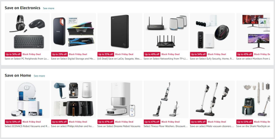Top Trending Black Friday / Cyber Monday Deals on Amazon