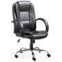 PU Leather Office Chair Executive Padded Black